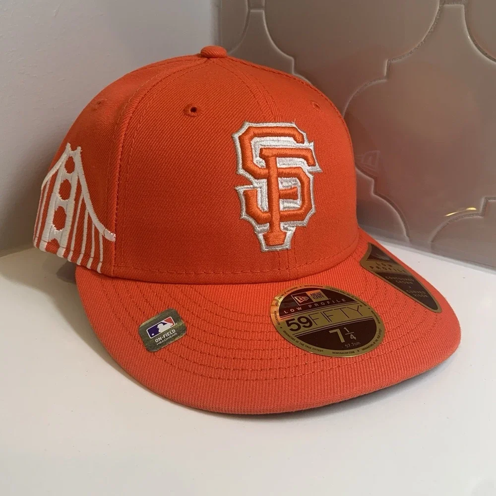 New Era San Francisco Giants 59FIFTY City Connect Orange Fitted Hat Size 7 1/4
